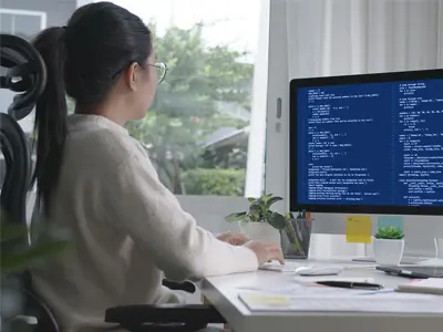 women using computer